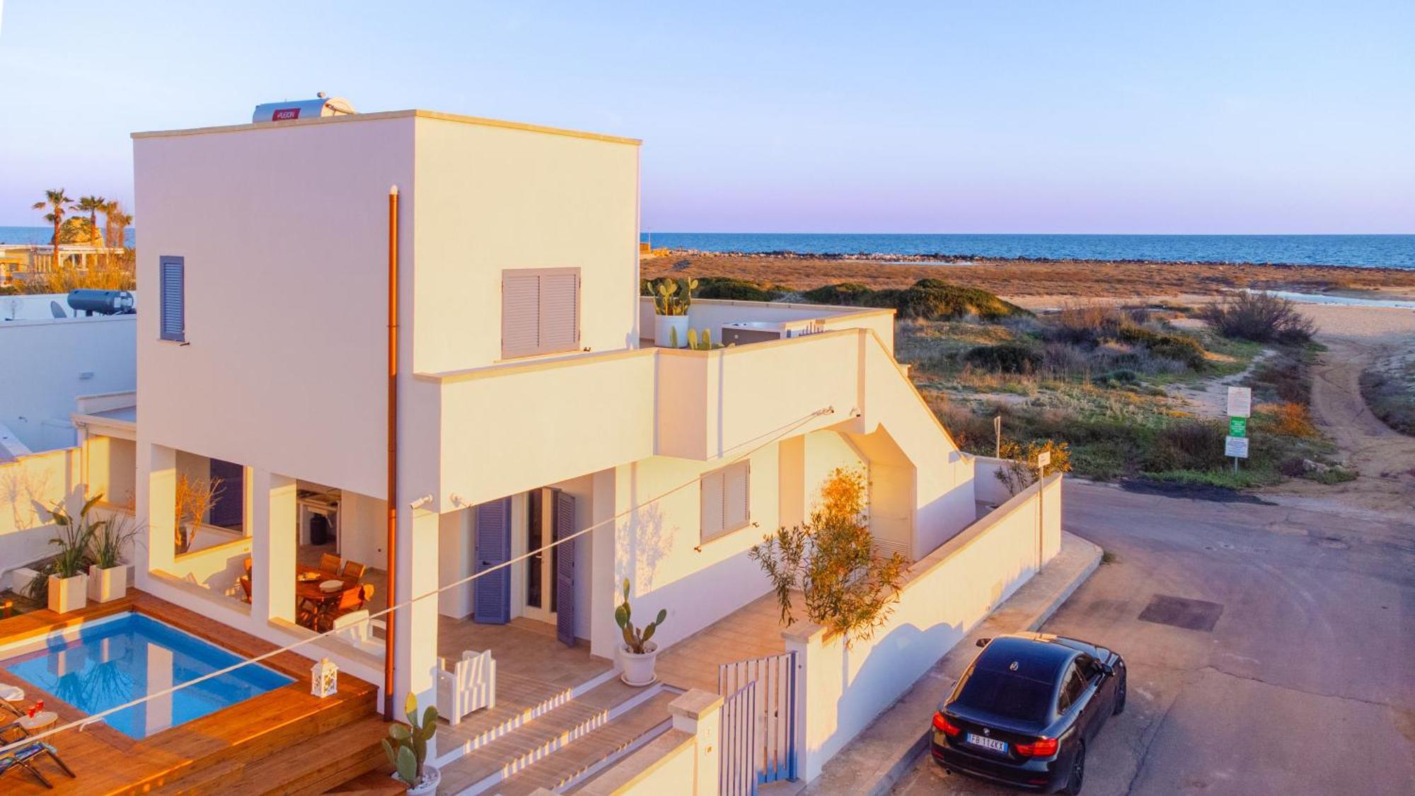 Villette Lux Fronte Spiaggia - Torre Pali מראה חיצוני תמונה